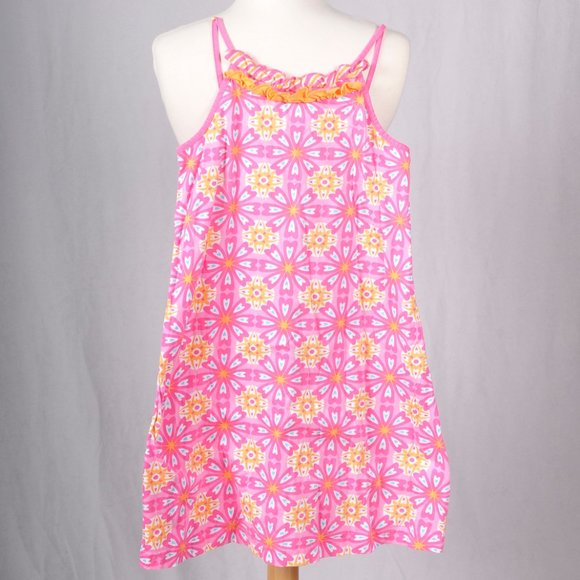 Hanna Andersson Other - HANNA ANDERSSON GIRLS SZ 140 10 SUN DRESS SPAGHETTI STRAP PINK SUMMER BEACH